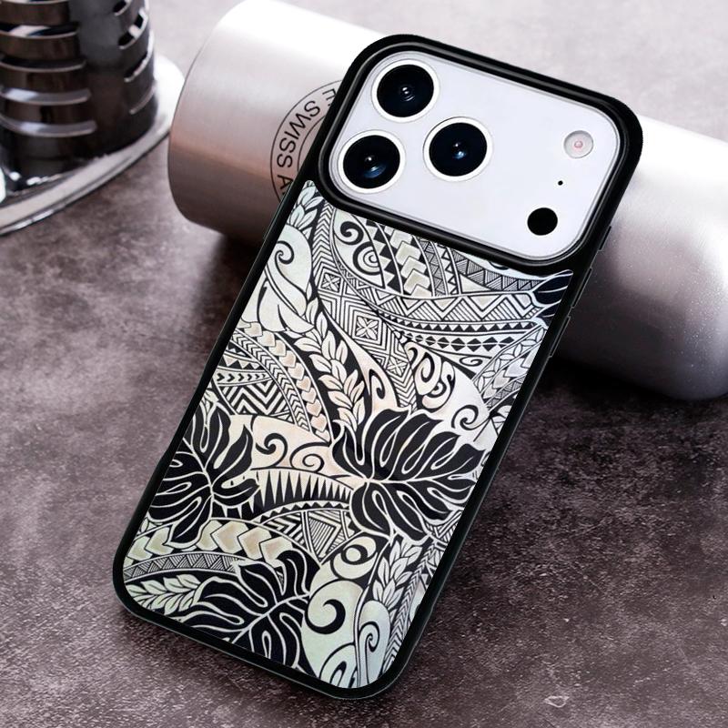 

Maori Tribal Samoan Polynesian Phone Case for iPhone 17 16 15 Pro Max Air 14 13 12 11 Plus Shockproof Capa Cover iPhone Air