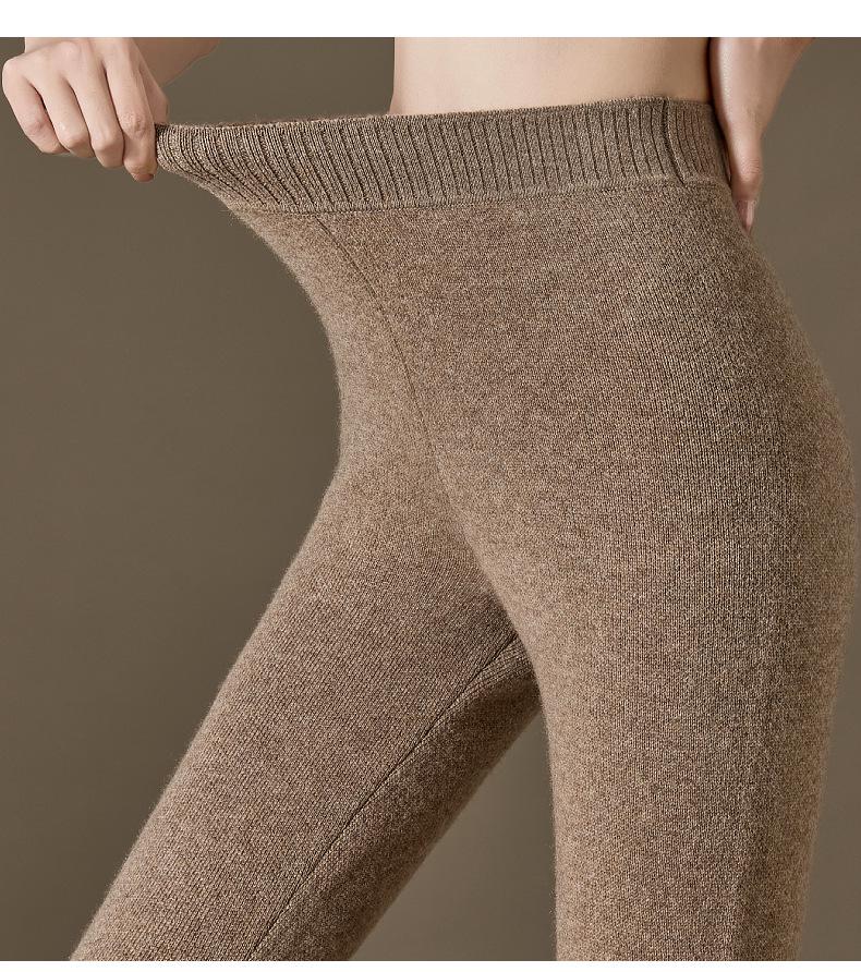 Women's Winter 100% Pure Cashmere Thick Leggings