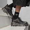 2025 nuove scarpe in pelle nere platform retro suola spessa muffin scarpe in pelle stile goth scarpe in pelle punk 561207-J