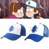 Dipper Falls Gravity Pines Blaue Kiefer Baum Symbol Baseballkappe Hip Hop Otaku Hut