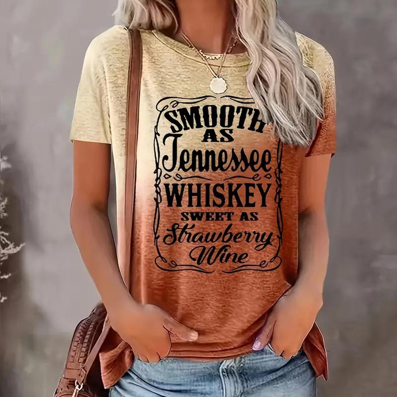 

Женская летняя футболка Ретро мода Футболки с коротким рукавом Повседневные топы с градиентным принтом 8XL оранжевый