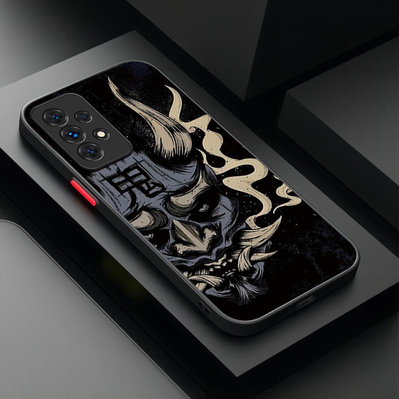 PC Case for Samsung Galaxy A16 A26 A36 A56 A05 A05S A15 A25 A35 A55 A14 A34 A54 A13 A33 A53 A22 A32 A52 A52S Samurai Ghost Mask