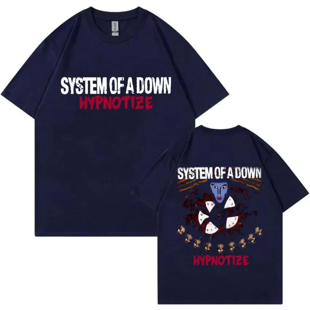 

Rock Band System of A Down Hypnotize Graphic T Shirts Men Women Alternative Metal Music Tshirt Female Vintage Oversized Tshirt S
