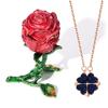 Four Leaf Fashionforward Clover Necklace For Women In Premium Gold And Silver Finishes