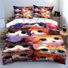 Cute Cartoon Cats Bedding Set for Kids Bedding Set (1 Duvet Cover, 2 Pillowcases, Duvet Not Included)