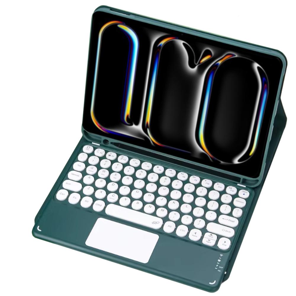 Etui z klawiaturą Bluetooth i touchpadem do iPad Pro 11 5. generacji (Zielony)