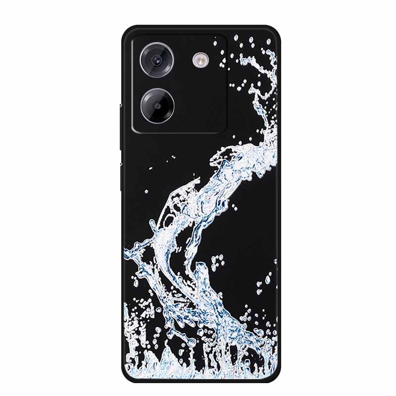 3D Emboss Case For POCO M7 Pro 5G Phone Case Relief Flowers Black Silicone Soft Back Cover For Xiaomi Poco M7 Pro Case Coque Bag