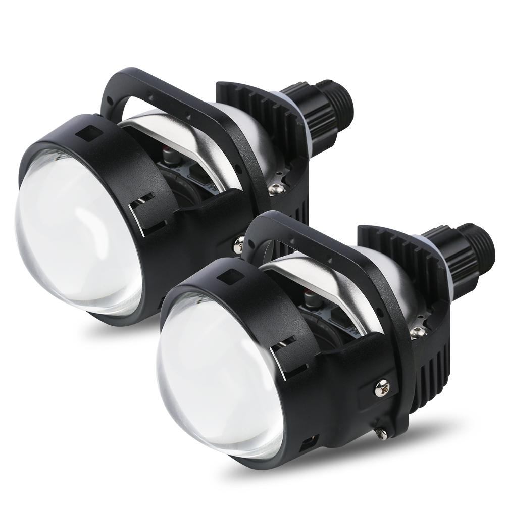 2.5 Inch Bi Led Projector Lens Led Light For Headlight H4 H7 9005 9006 High Low Lights 6000K Diodes 80W Turbo H7 Tuning