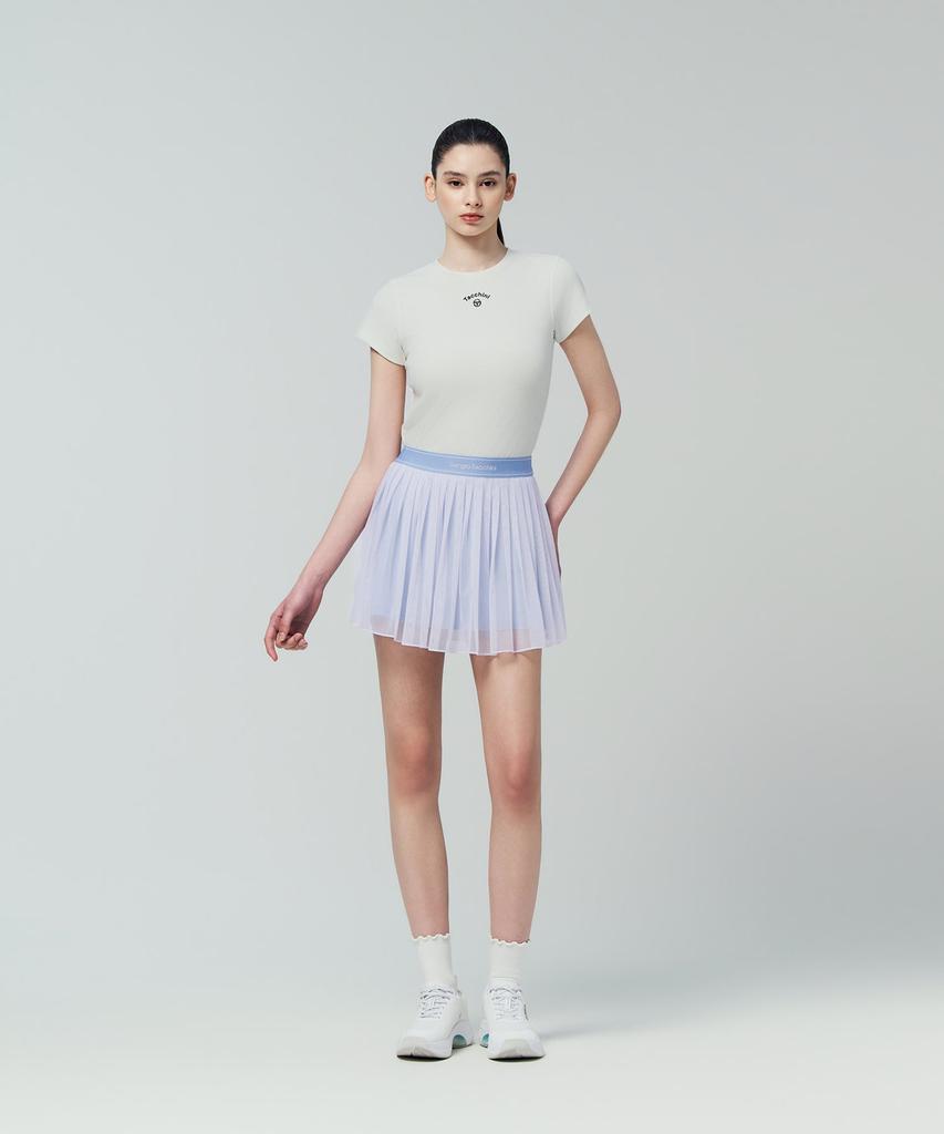 SERGIO TACCHINI W Tacchini Flying Mesh Skirt (L.Indigo)