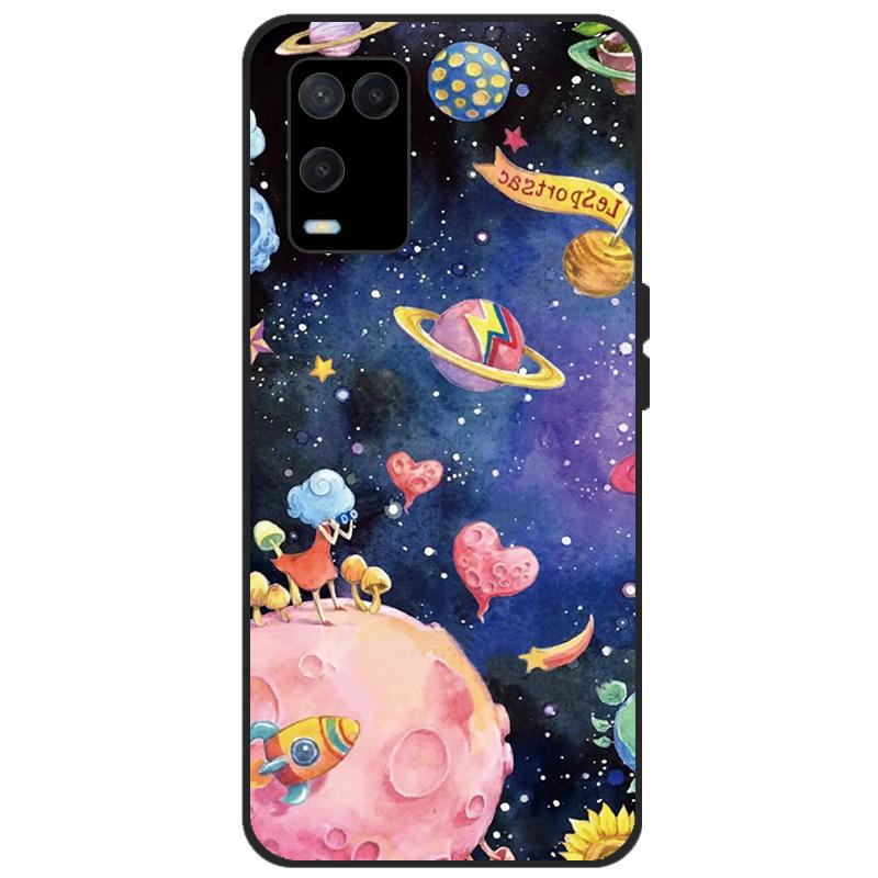 For OPPO A54 Case Back Phone Cover For OPPO A54 5G 4G Case CPH2239 CPH2195 OPPOA54 A 54 Bumper Silicon Soft Coque black tpu case