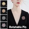 Sparkling Creative Snowflake Pin Rhinestone Zinc Zinc Alloy Zircon Badge  Anniversary