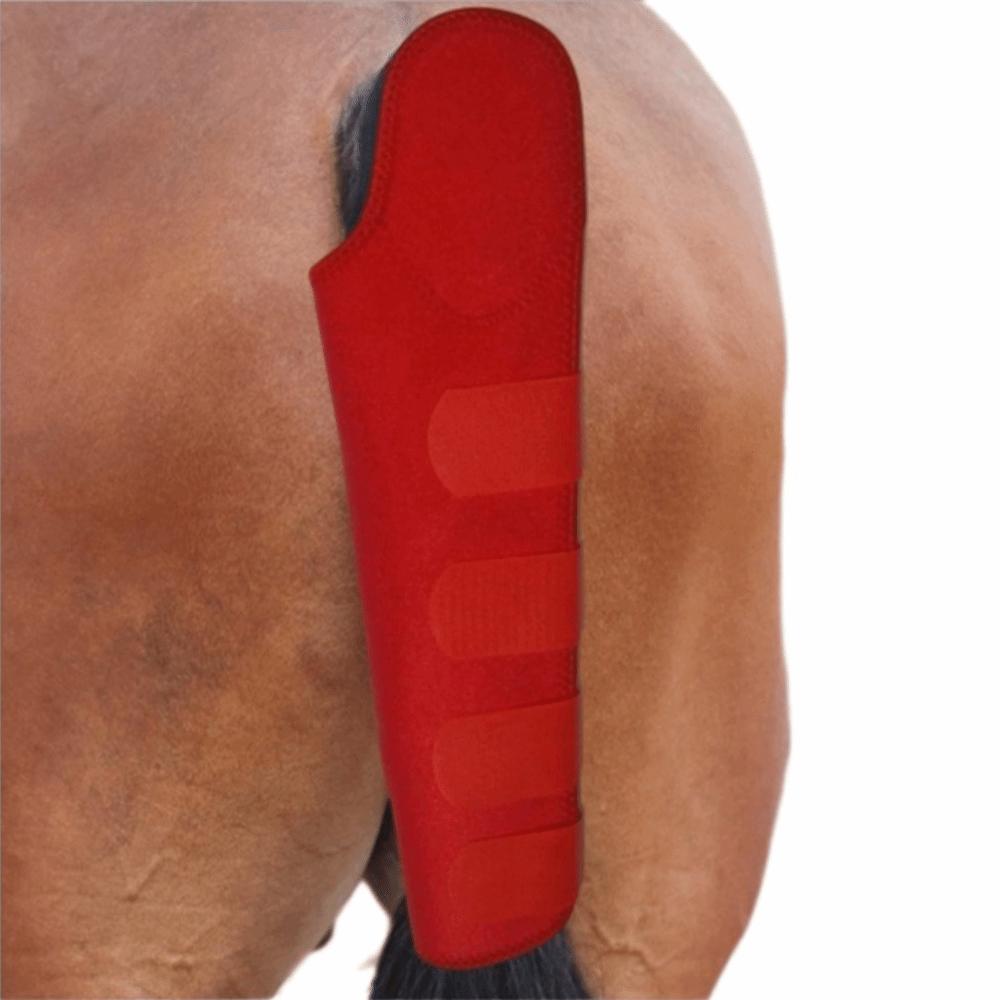 

Adjustable Fasteners Ponytail Protective Cover Breathable Tail Guard Horse Tail Protector Turnout красный