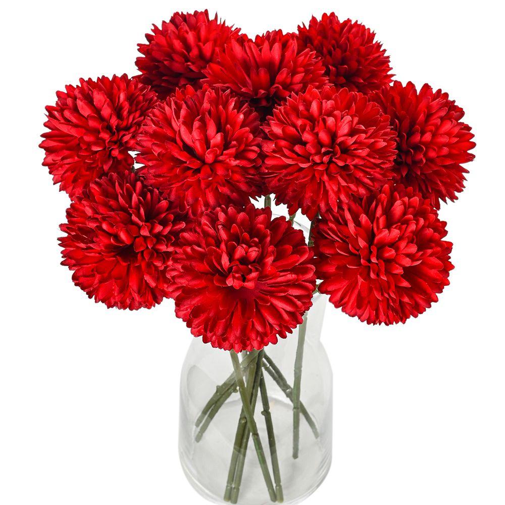 10/20PCS Artificial Flower Silk Dandelion HydrangeaHomeRoom Wreaths Wedding Bouquet Bridal Festival Party Yard Accessories Decor