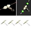 10 Pieces Fishing Connector 3 Way Stainless Steel Rotating Swivel Hook Protector Portable Fish Tackle Rolling Barrels