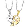 Personalized Design Couple Necklace Fashion Stitching Key Lock Jewelry  Valentine'S Day Gift