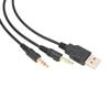 2m Headphone Audio Cable USB with Lighting Gaming Headset Cable for SteelSeries Arctis Home