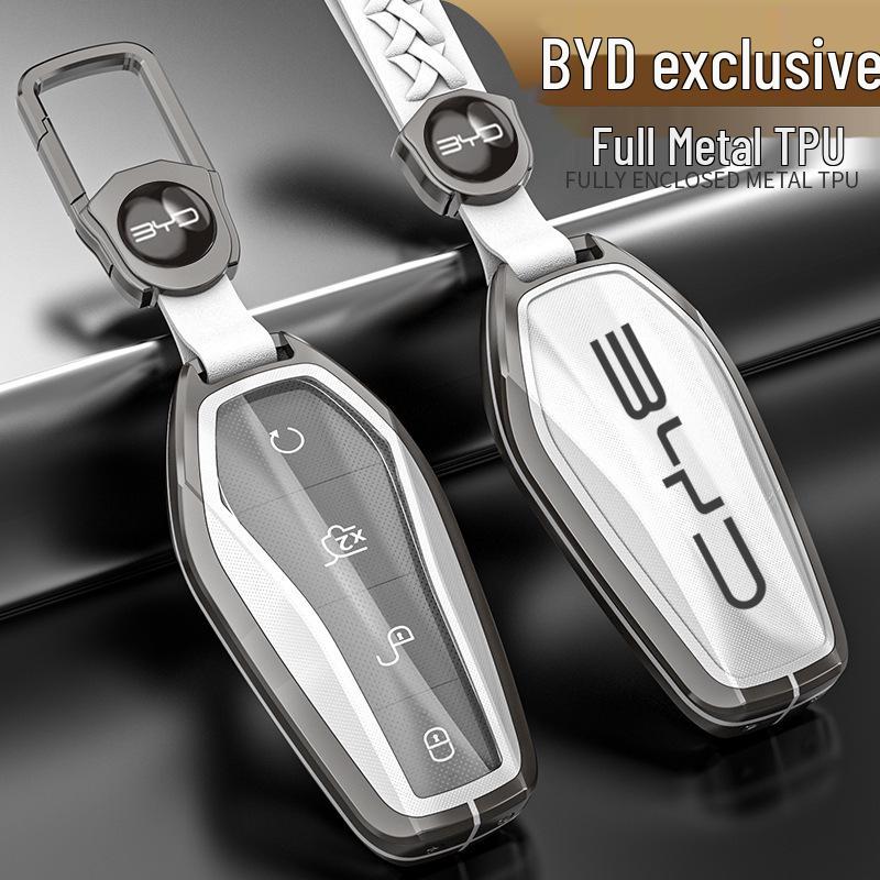 BYD Key Case: Compatible with Song Pro Plus, Yuan DMI, Dolphin, Han, Tang, Qin, Seal, and Destroyer 05 Protective Cover.