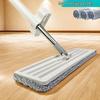 Large Absorbent Hands-Free Flat Mop: Easy One-Drag Cleaning, New Model with Thickened Head for Household Use