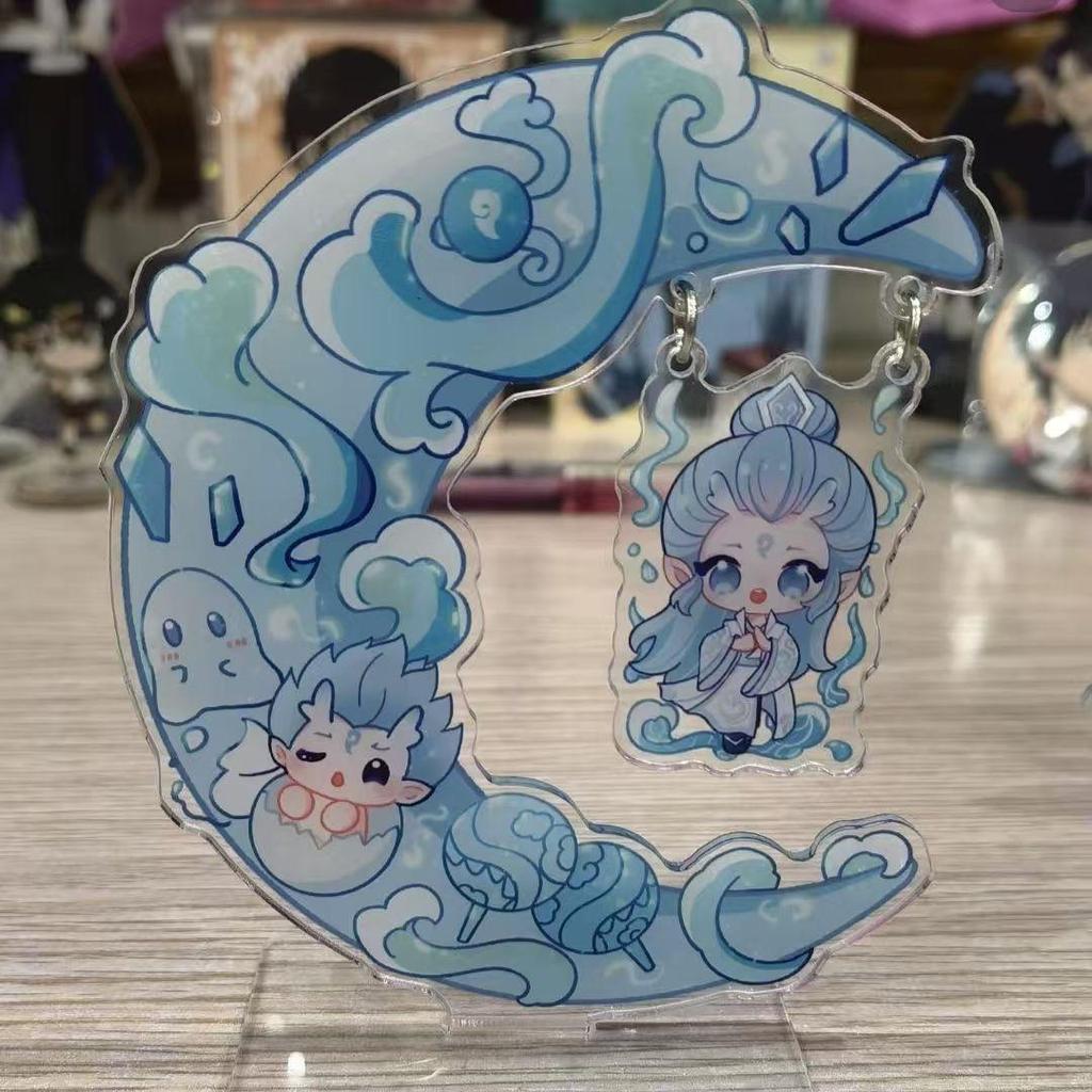 Creative Nezha Cartoon Acrylic Desktop Ornament