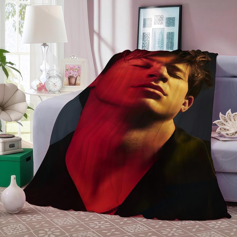 American Singer Charlie Puth Blanket Warm And Soft Suitable For Bedroom Living Room Sofa Bed Office Travel Camping 30x40in
