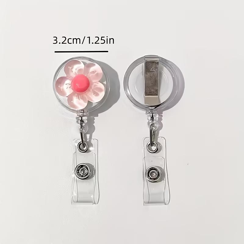 Casual Style Drawstring ID Card Lanyards with Floral Designs for Nurses, Office Workers, Travelers | Lightweight ABS Material, Ideal for Bus Passes
