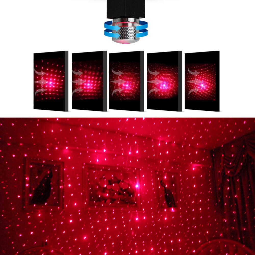 LED Car Roof Star Night Light Projector Atmosphere Galaxy Lamp USB Decorative Lamp Adjustable Multiple Lighting Effects Home Decoration