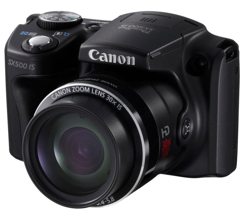 Canon PowerShot SX500IS Digital Approximately 16 30x Optical Black Camera, Megapixels, Zoom, (PSSX500IS)