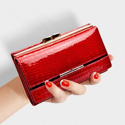 Petit portefeuille et porte-monnaie en cuir véritable pour femmes, pochette de luxe, porte-monnaie, porte-cartes, sacs d'argent