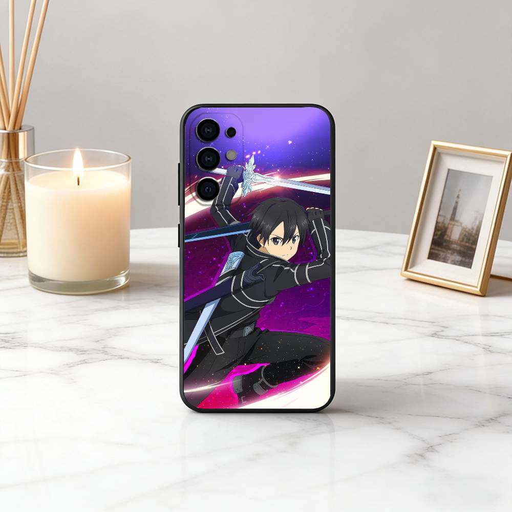 Sword Art Online K-Kazuto K-Kirigaya-ES Phone Case For Samsung S25,S24,S21,S22,S23,S30,Ultra,S20,Plus,Fe,Lite,Note,Black Cover