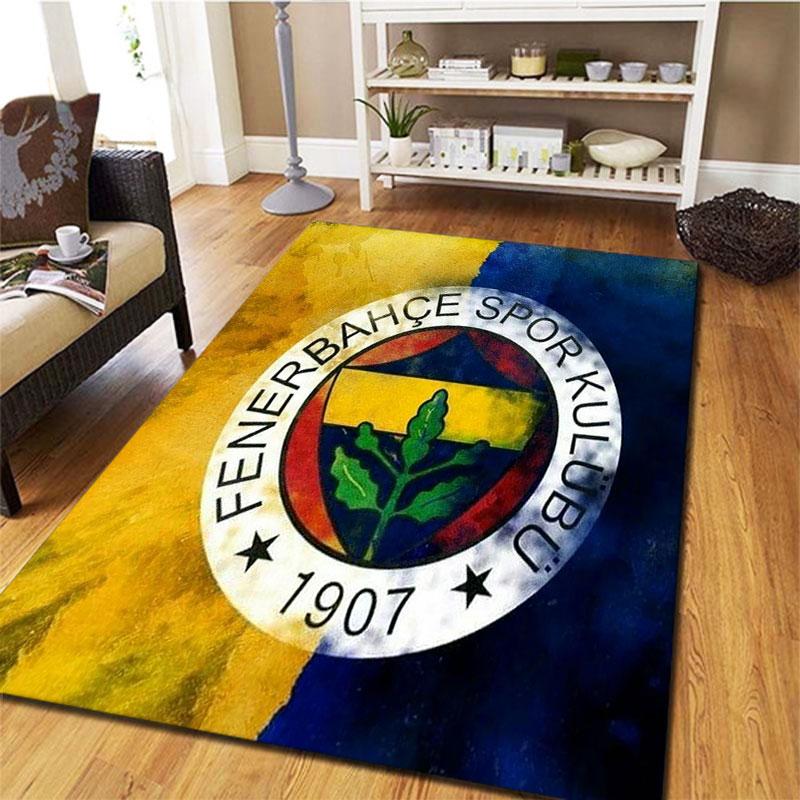 Fenerbahçe Sports Club Carpet Rug for Living Room Bedroom Home Sofa Decoration,Kids play Non-slip Floor Mat