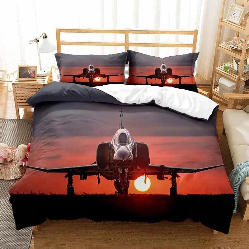 Comforter Airplane Fighter Bedding Set For Bedroom Soft Modern S Comefortable Kids And