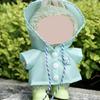 17cm Doll Raincoat Hooded Cape Small Animal Rainwear Waterproof Doll Clothes Gift for Birthday Display Collector