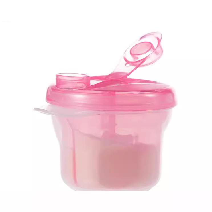 Three-Compartment Rotating Milk Powder Container - Multifunctional, Portable Baby Milk Powder Box