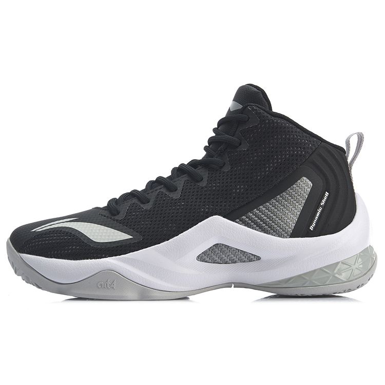 

Баскетбольные кроссовки Li Ning Team Return Court Shock Absorbing Mid-Top мужские кроссовки черные белые ABPP037-1