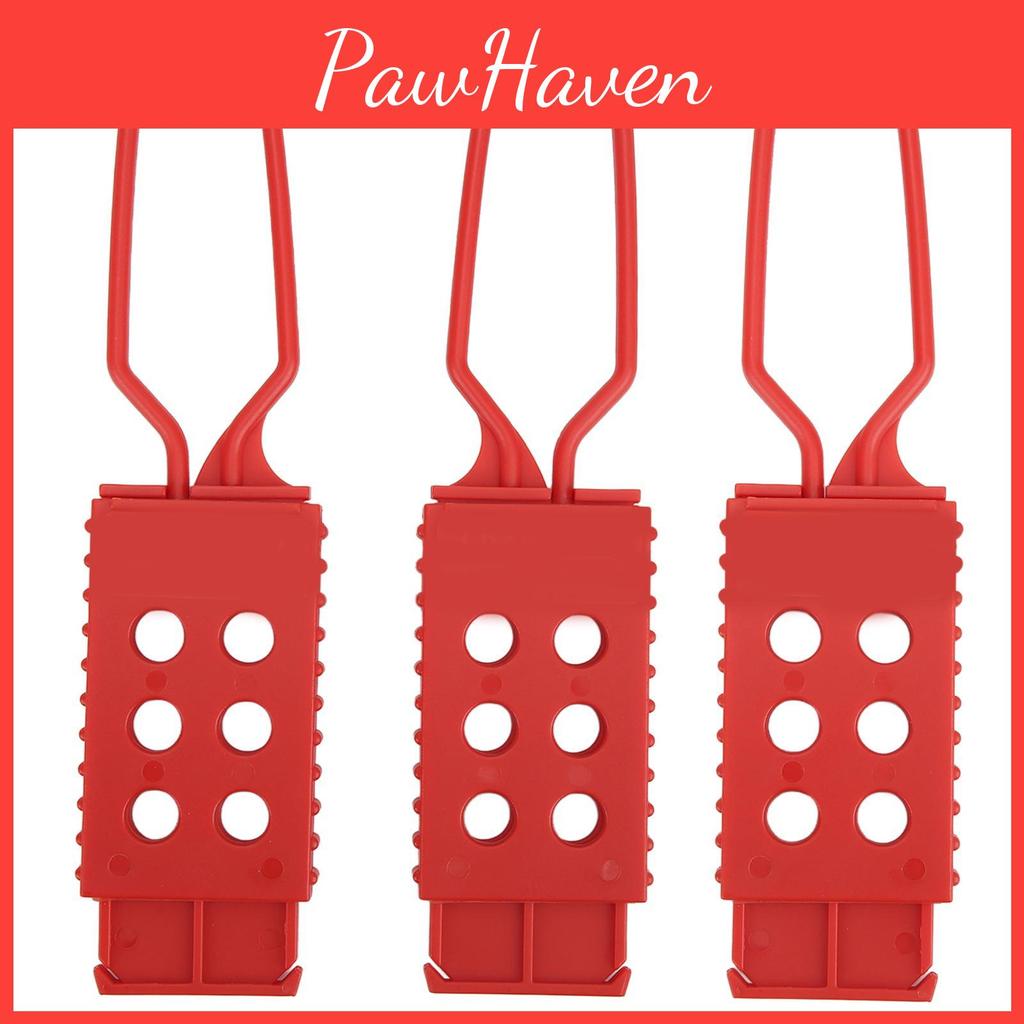 Out Lock Tag 3pcs Out Hasp 6 Holes Nylon Safety Padlock Hasp For Electrical Isolation Locking