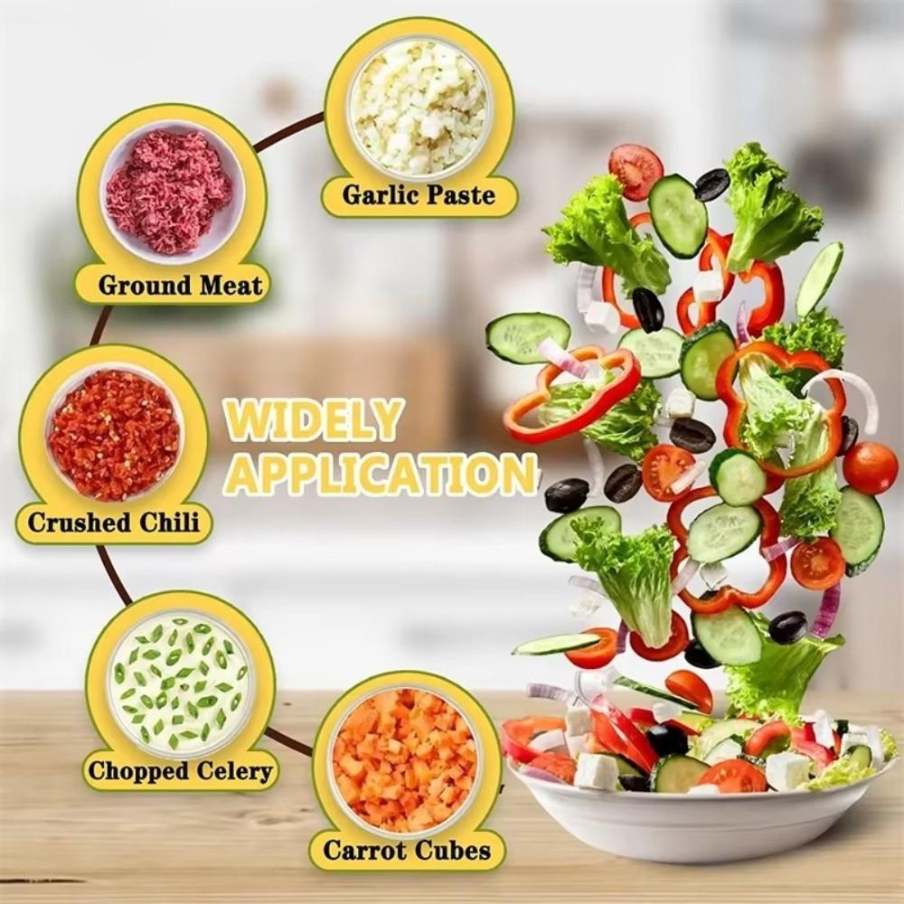 Gifts 4 IN 1 Kitchen Electric Vegetable Cleaver Wireless Handheld Garlic Masher Meat Grinder Food Chopper
