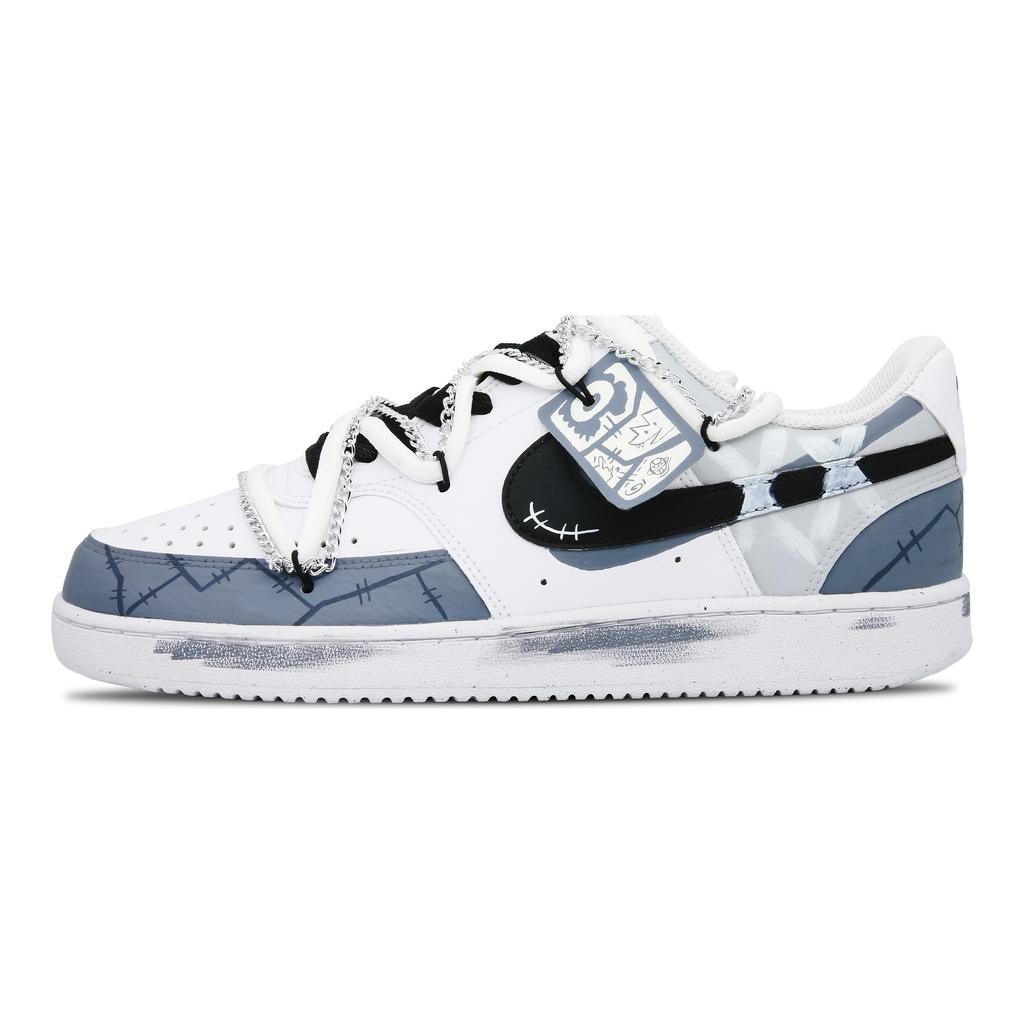 Nike Court Vision 1 Low top Skateboard Shoes Men's White Blue DH2987-101(Team60-)