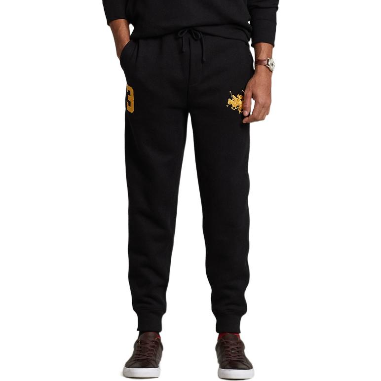 Polo Ralph Lauren FW22 Holiday Collection Fleece Jogger Pants Men bottoms Black MNPOPNT1BQ20285-001