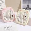 Personalized Cartoon Desktop Stand Mirror Folding Kawaii Makeup Mirror Cute Sheep Beauty Vanity Mirror Bedroom