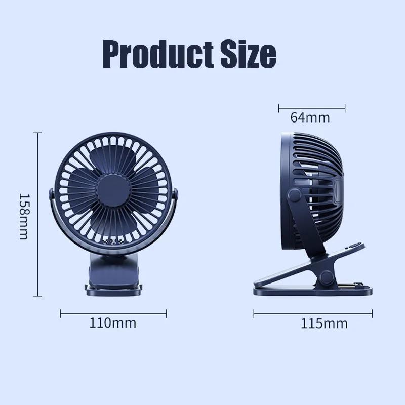 USB Mini Wind Power Handheld Clip Fan Convenient And Ultra-quiet Fan High Quality Portable Student Cute Small Cooling Ventilador
