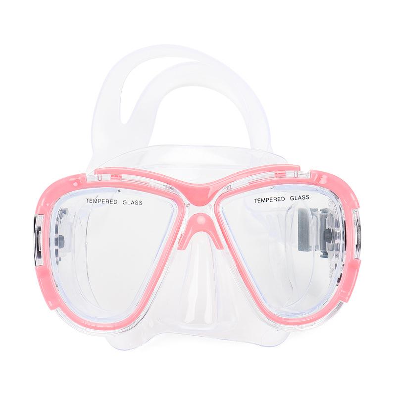 Large vision mask, tempered glass diving goggles set.