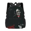 Saw Movie Poster Backpacks For School Teenagers Girls Travel Bags Saw Movie Jigsaw Spiral Film Saw Art Saw 2004 Saw 3 Scary Saw