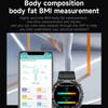 2025 Fashion New Expert Level Health Smart Watch Men ECG+PPG Laser Monitor Uric Acid Blood Fat Blood Pressure NFC HD Call Watch