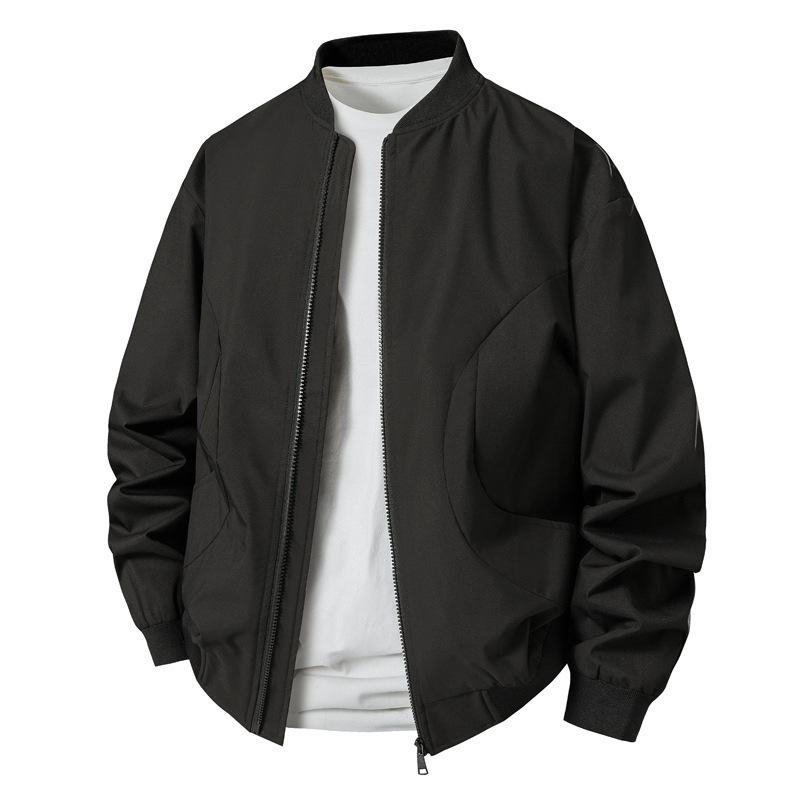 Jaqueta de Beisebol Masculina Nova de Primavera Casaco Trench Versátil da Moda