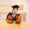 25cm Cute Doctor Bear Capybara Plush Toy Stuffed Bear Kawaii Toys Funny Graduation Gift Home Decor Girls Boys Companion Toys