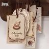 Momo Shuangxiang Sticky Notes Set: Retro Coffee Theme DIY Writing Material Series
