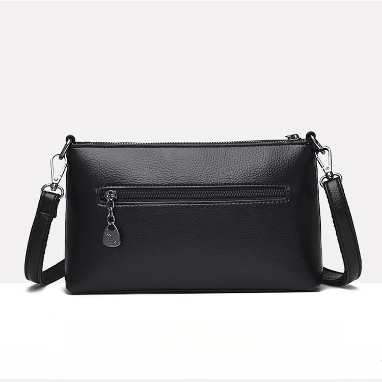 Lychee Pattern Soft Leather Messenger Bag Women's Shoulder Bag