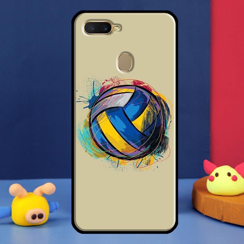 Volleyball Sprot Case For Oppo A16 A76 A96 A58 A78 A98 A5 A9 A91 A15 A17 A77 A52 A72 A74 A94 A54S A57S Cover