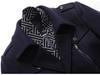 Men's Wool Trench Coat with Scarf Collar, Mid-Length