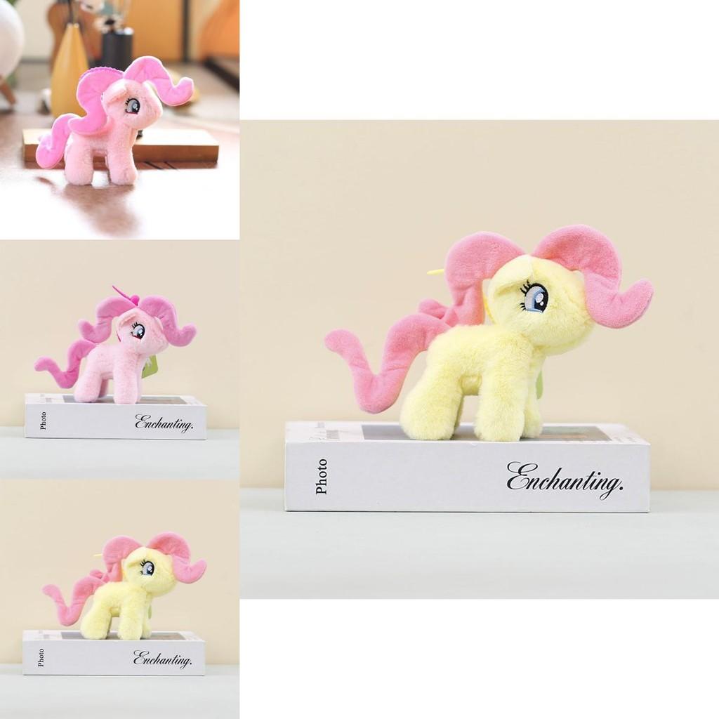 Cute Miniature Pony Plush Toy Keychain Soft Cuddly Keychain Accessory For Bags